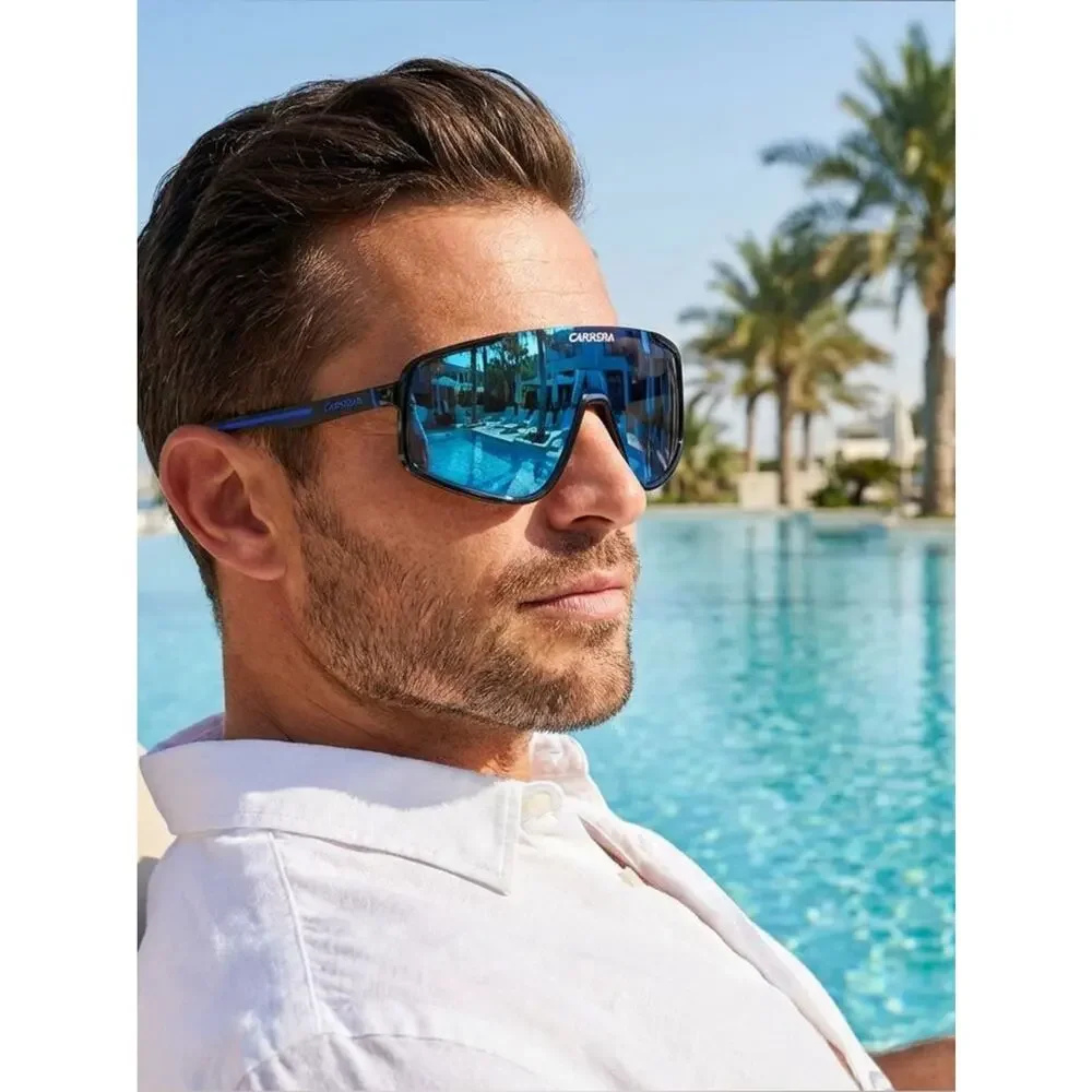New Carrera CARRERA4017/S 0XYOMT Shield Sunglasses in Green Mirror Lens
